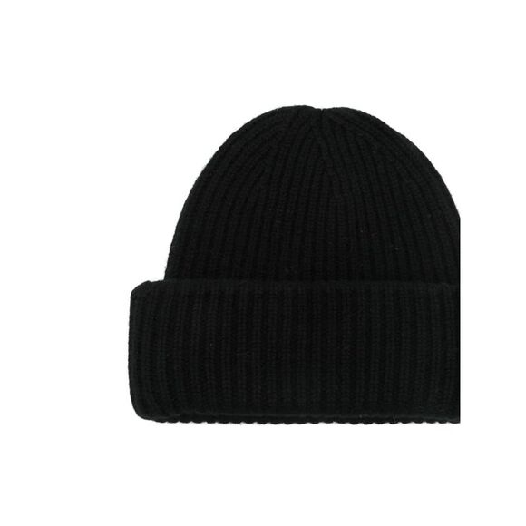 Soft Goat Women Cashmere Ribbed Beanie - Picture 2 of 2